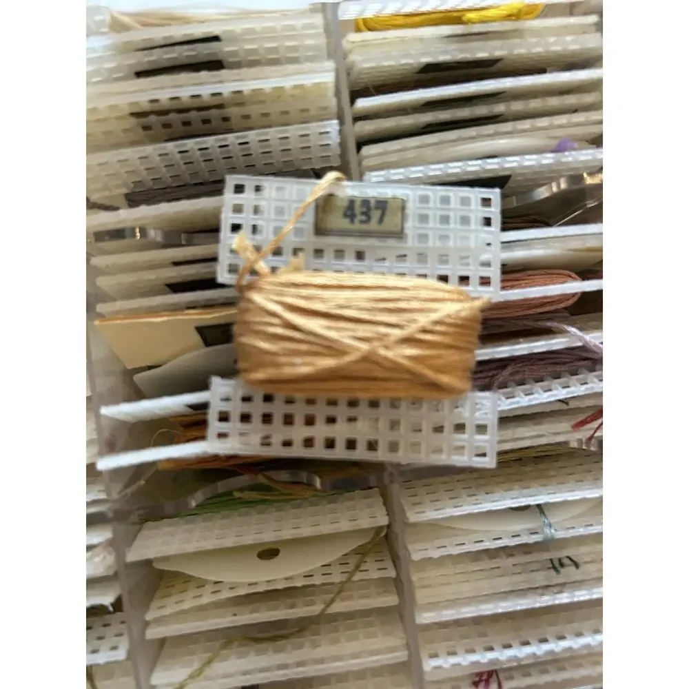Vtg Case of DMC Carded/Numbered Embroidery Floss Thread Needlepoint Cross Stitch